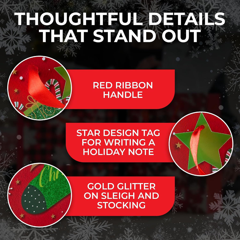 RACHELLE'S Christmas Wine Bags